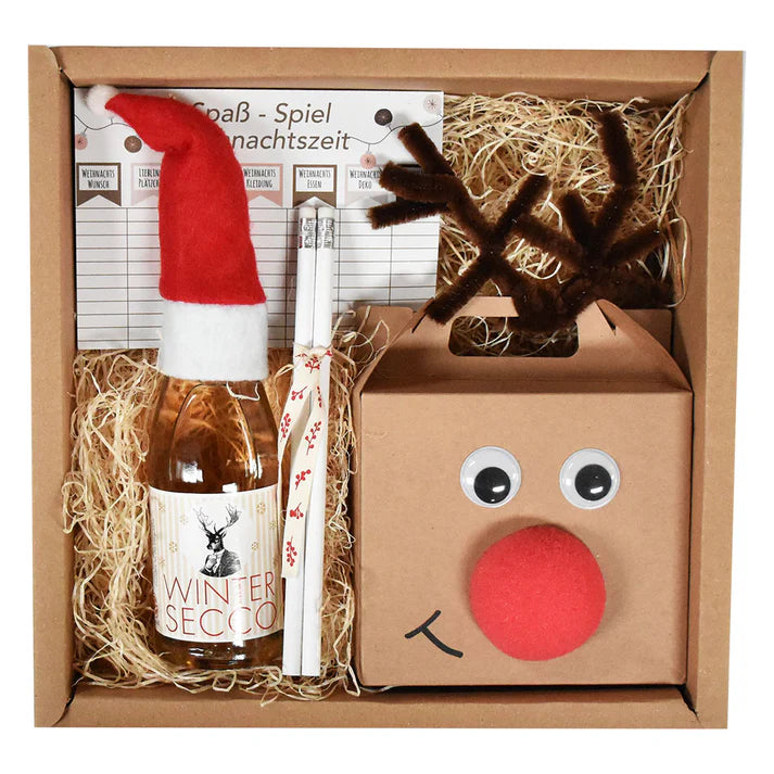 Lustiger Weihnachtsabend Geschenk Box