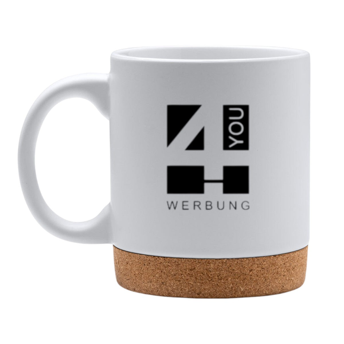 Premium Keramiktasse mit Korkboden/Deckel
