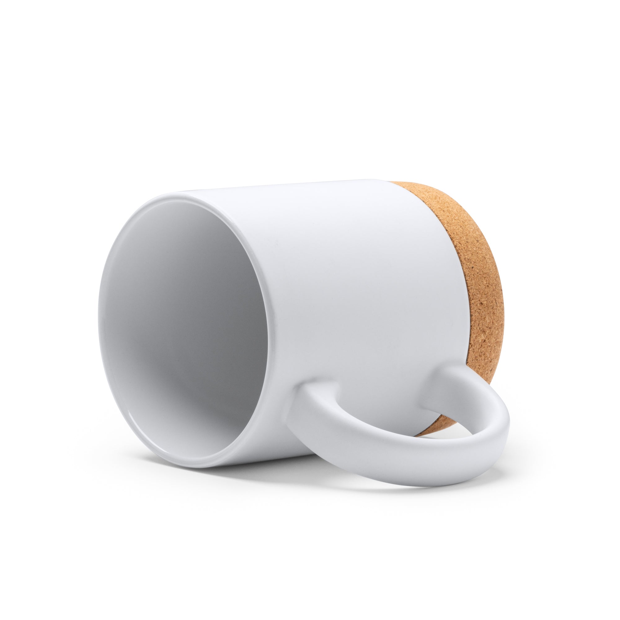 Premium Keramiktasse mit Korkboden/Deckel