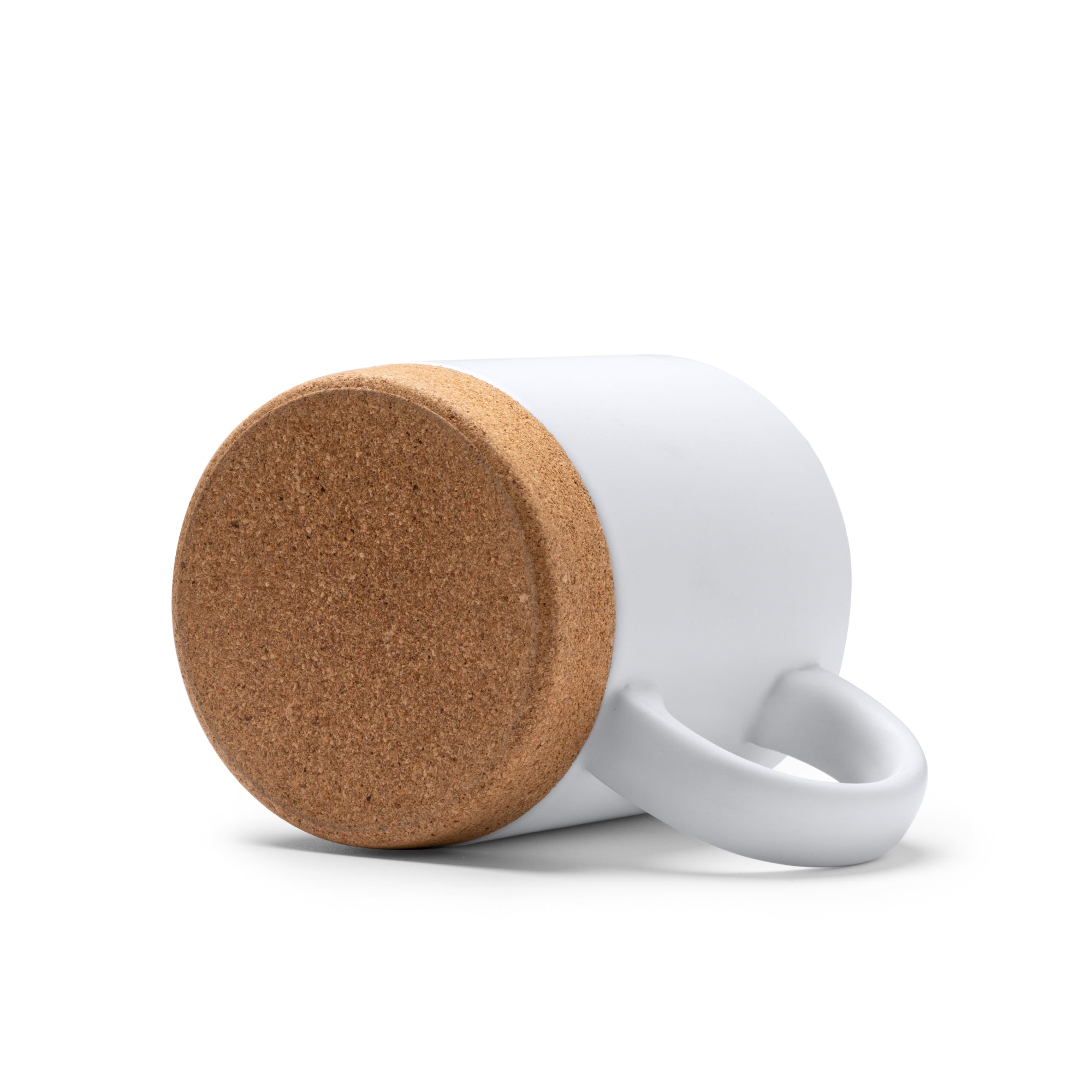Premium Keramiktasse mit Korkboden/Deckel