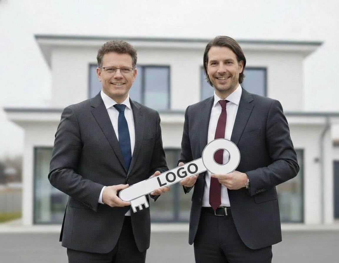 Großer Schlüssel zur Eröffnung - Symbolische Schlüsselübergabe