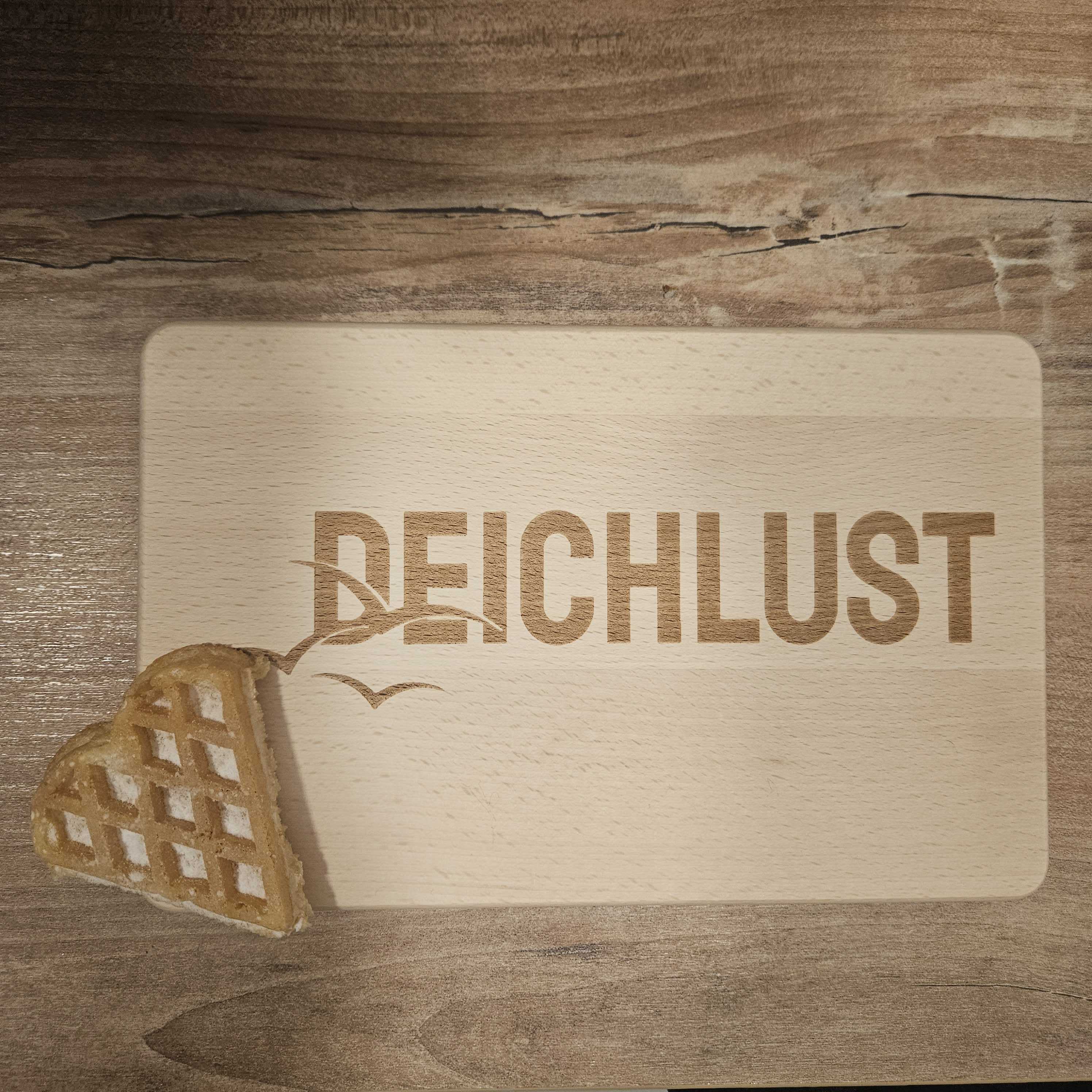 Frühstücksbrett mit Gravur – aus Birkenholz