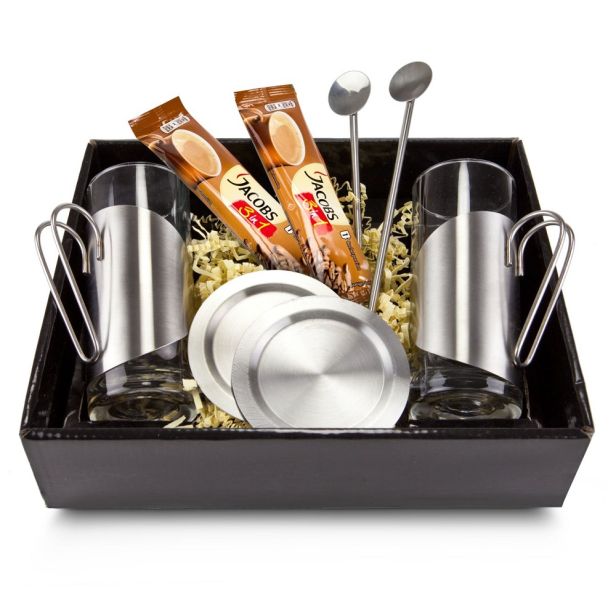 Geschenkset Kaffee 3 in 1 - mit Logo individualisierbar