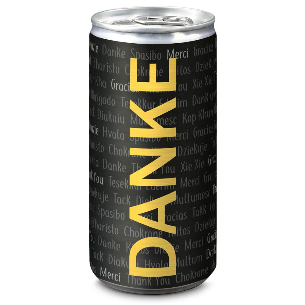 24 x Danke Secco 0,2 l in der Slimlinedose - individualisierbar