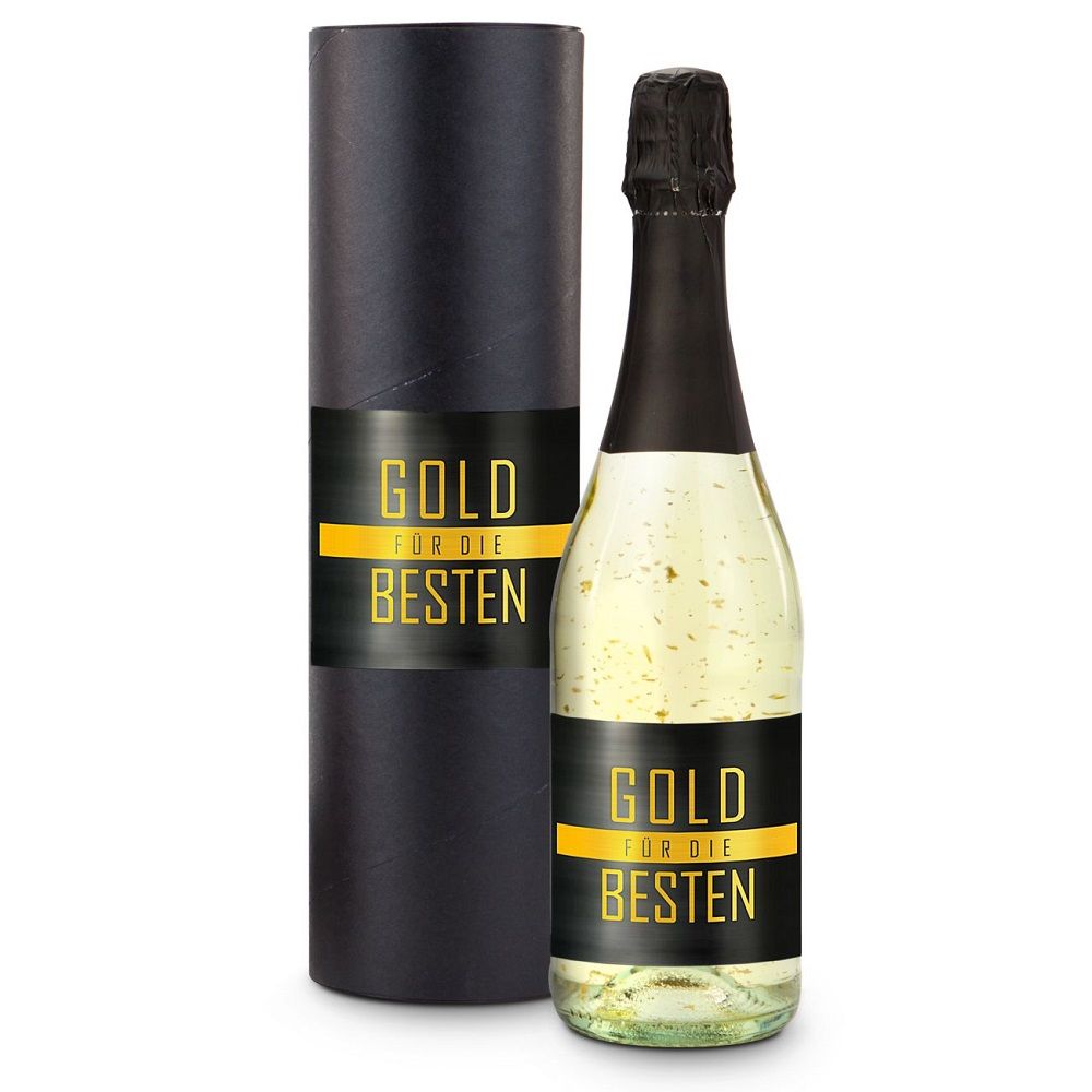 Gold für die Besten 0,75 l Flasche - individualisierbar