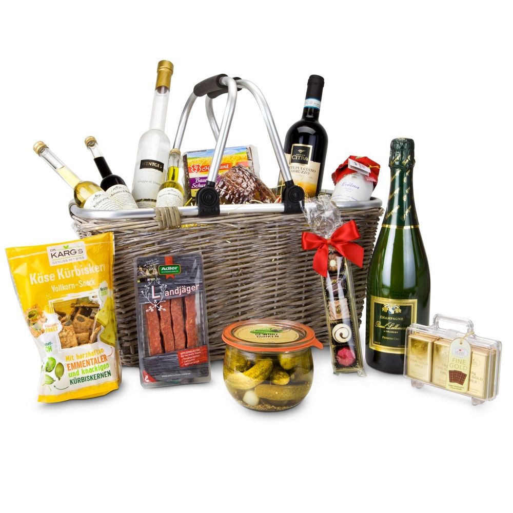 Geschenkkorb XXL mit 14 leckeren Produkten
