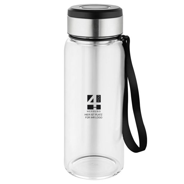 Wasserflasche  mit Thermomanschette "Generation Refill" mit Logo