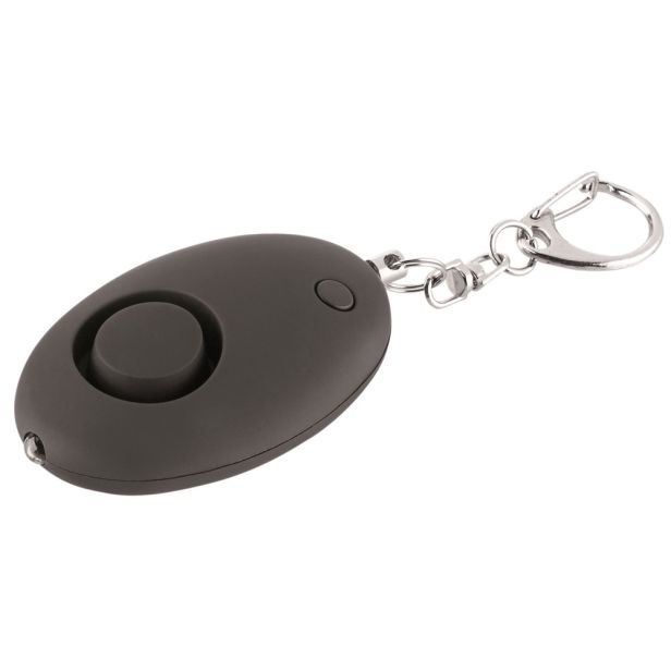 LED Taschenalarm "MyGuard" schwarz mit Logodruck