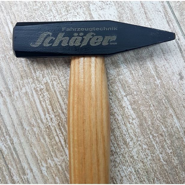 Schlosserhammer 300g mit Logo oder Wunschtext