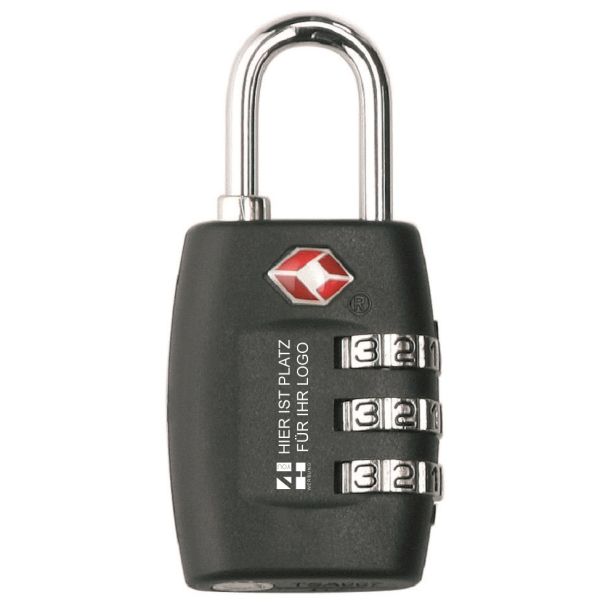 TSA-Reiseschloss mit Behördenschlüsselzugang und Logodruck