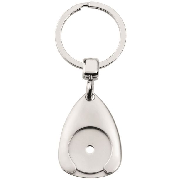 EK-Chiphalter mit Chip silber mit Logogravur