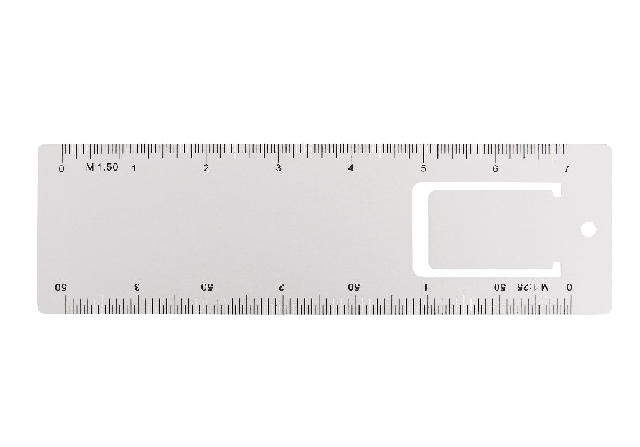 Lineal Mail@Metal silber