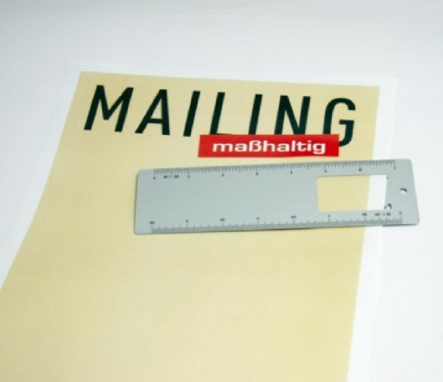 Lineal Mail@Metal silber