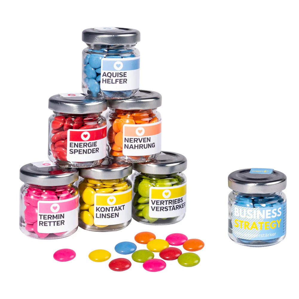 Schoko-Drops im Miniglas