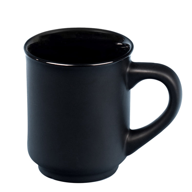 Glühweinbecher - Schwarz mit Druck & optionaler Eichstrich