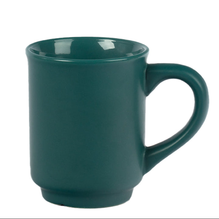 Glühweinbecher - Tannengrün mit Druck & optionalem Eichstrich