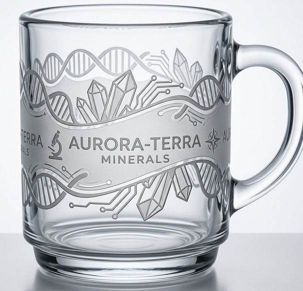 Henkelbecher Klarglas mit Wunschdruck & optionalem Eichstrich