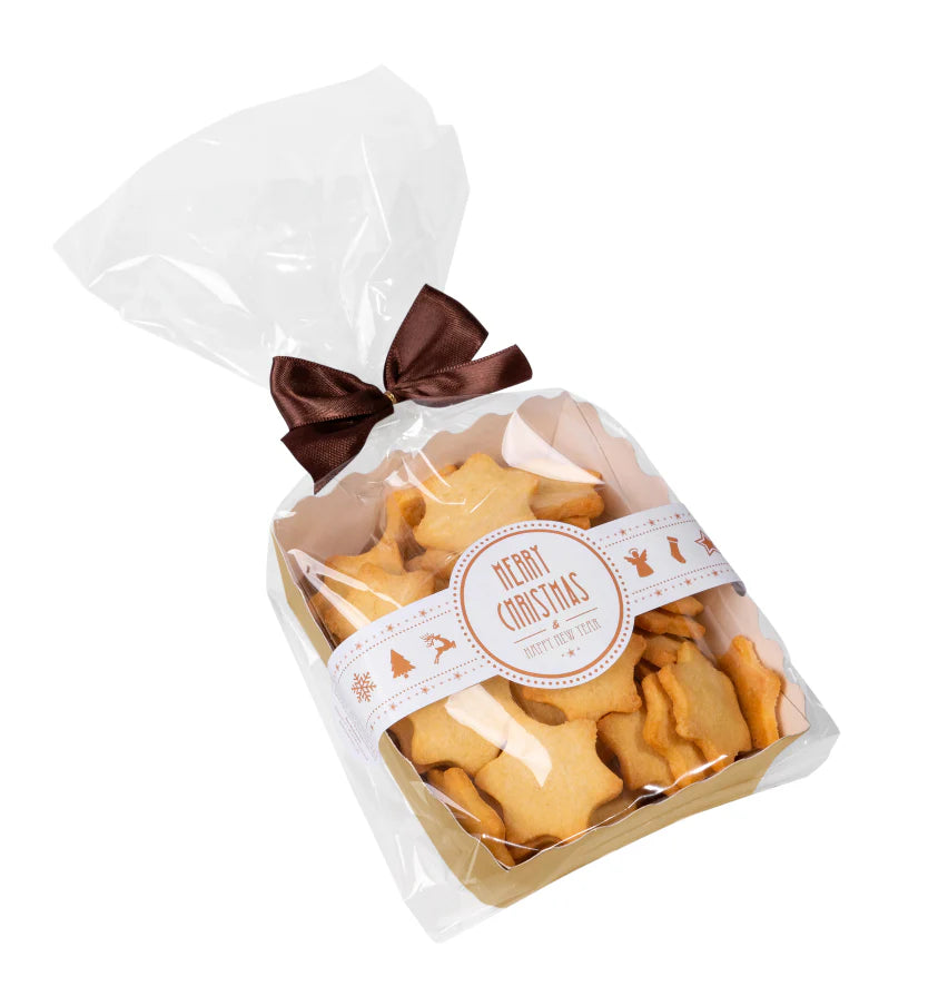 Butterkekssterne in Präsentschale