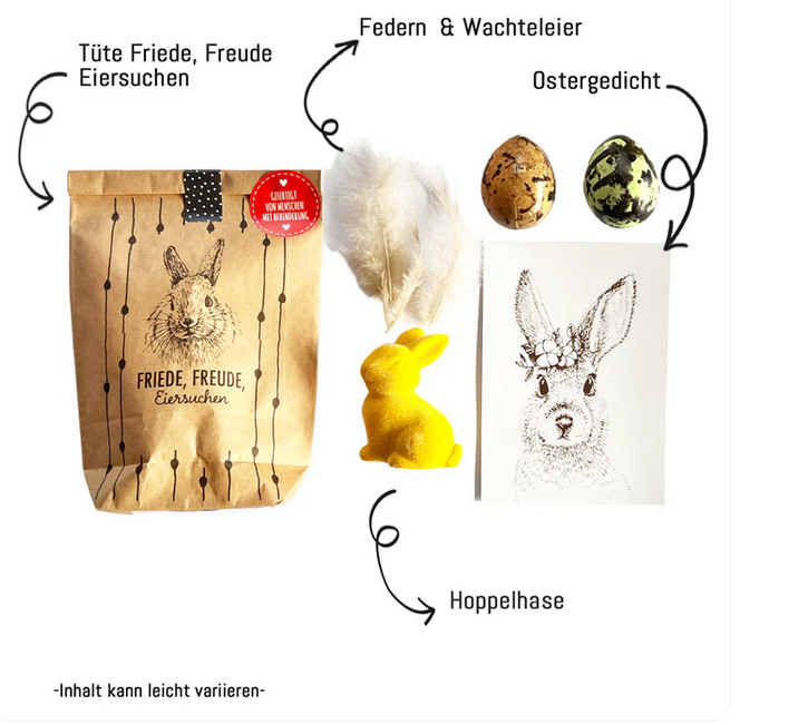 Wundertüte, Friede, Freude, Eiersuchen
