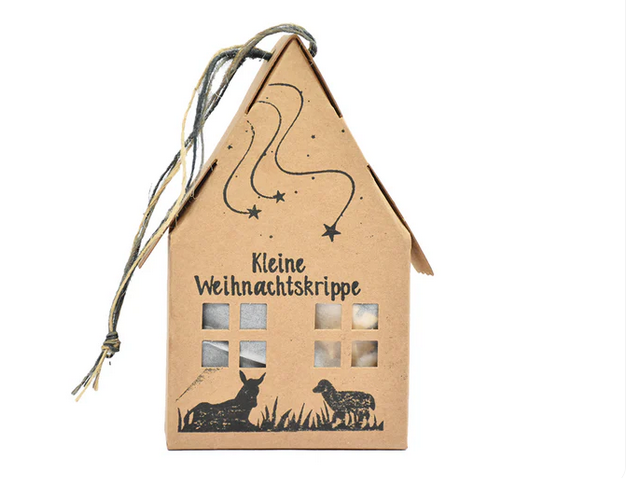 Geschenkbox Weihnachtskrippe zum selber bauen
