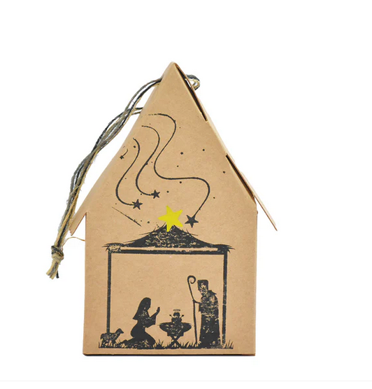 Geschenkbox Weihnachtskrippe zum selber bauen