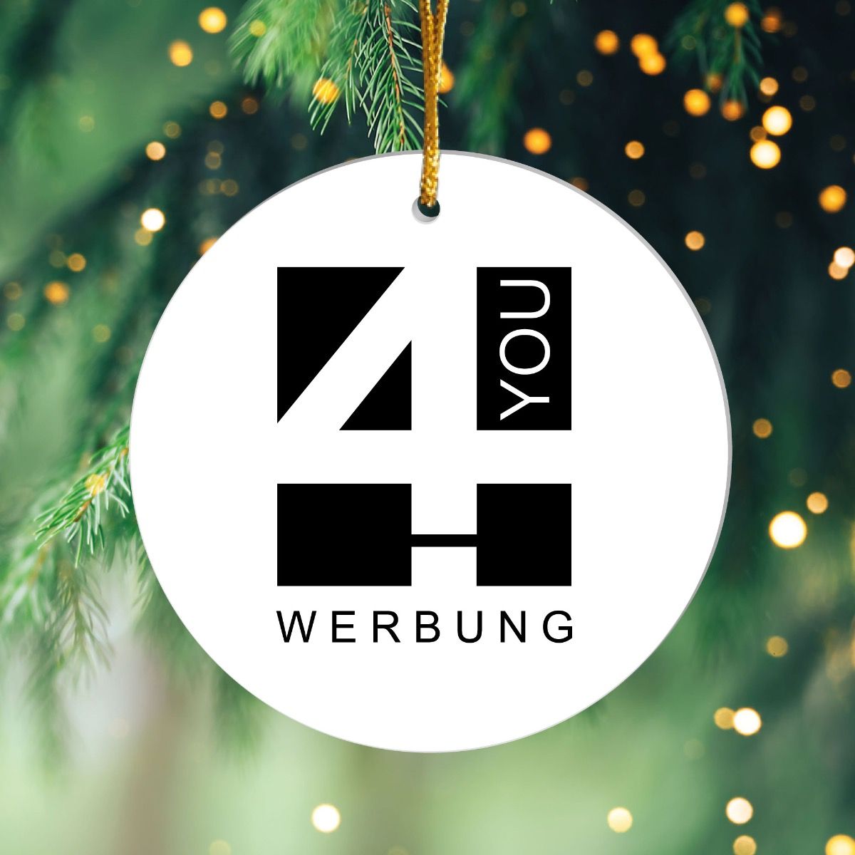 Acrylanhänger Kreis mit Wunschdruck