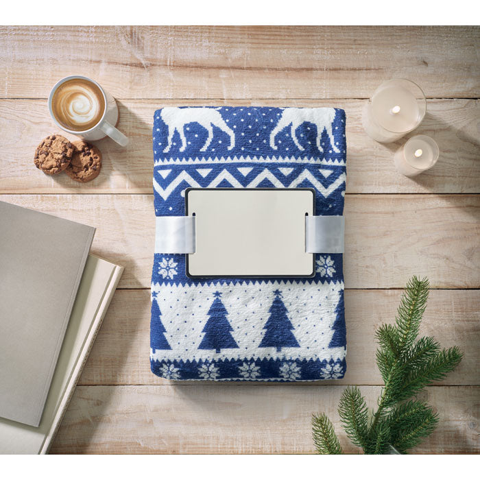 Coral Fleece-Decke - Wintermotiv