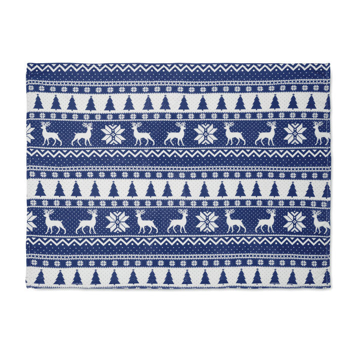 Coral Fleece-Decke - Wintermotiv