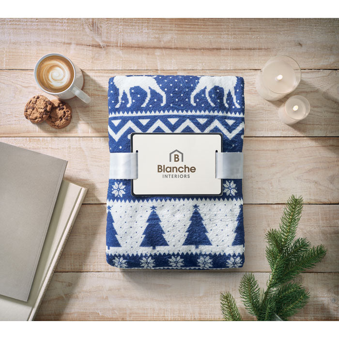 Coral Fleece-Decke - Wintermotiv