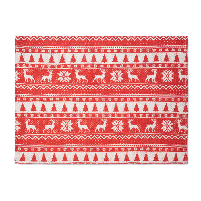 Coral Fleece-Decke - Wintermotiv