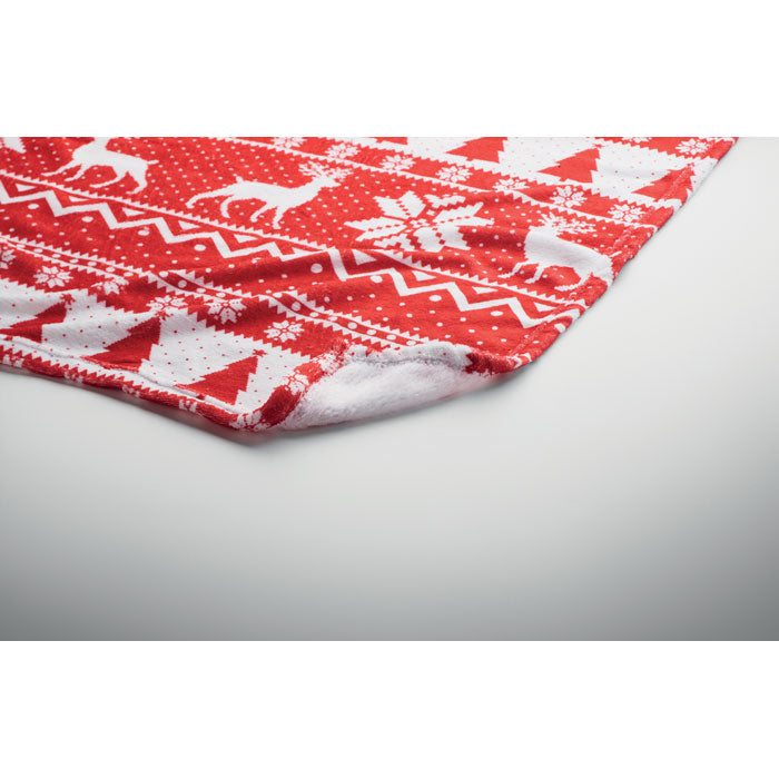 Coral Fleece-Decke - Wintermotiv