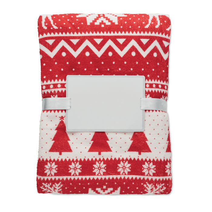Coral Fleece-Decke - Wintermotiv