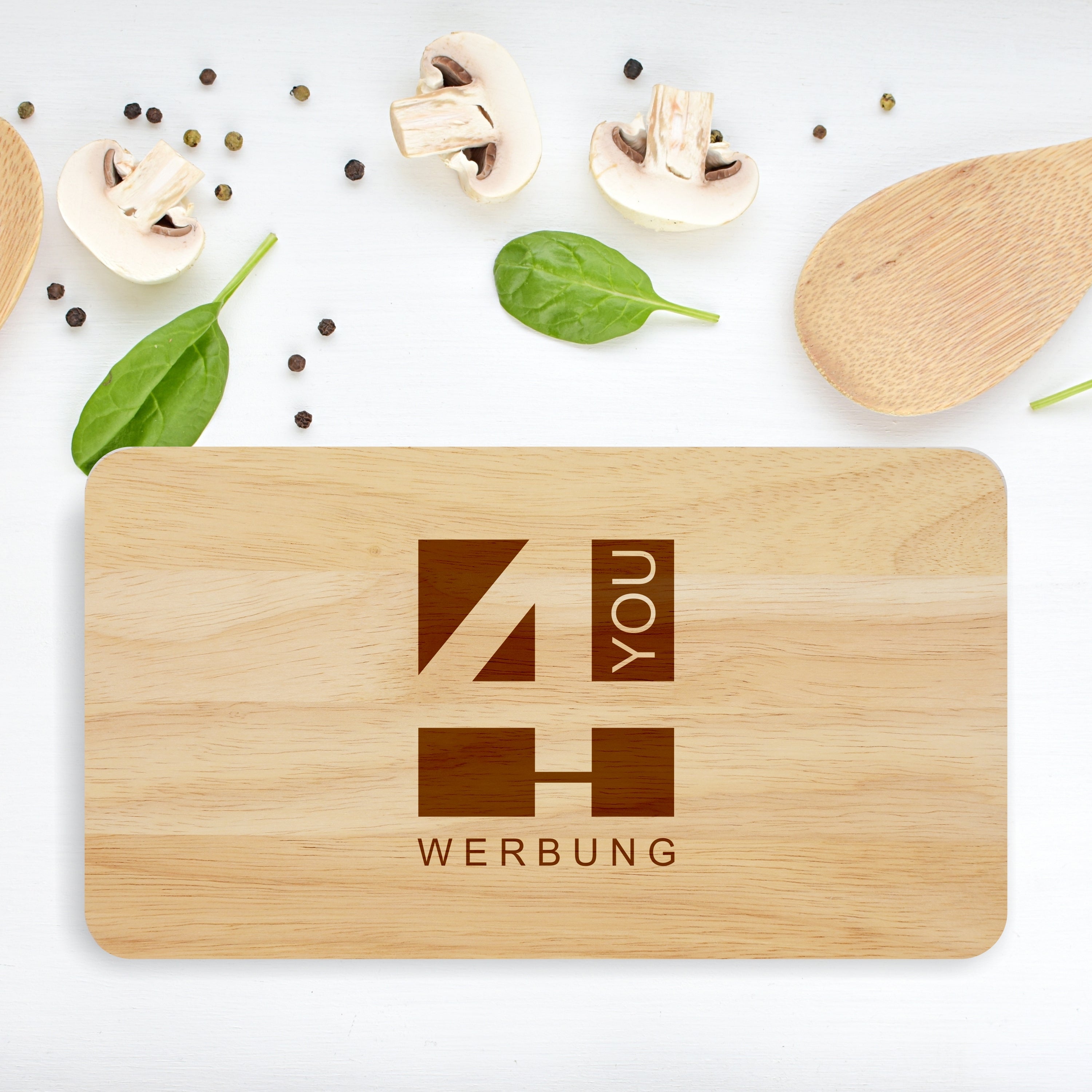 Frühstücksbrett mit Gravur – aus Birkenholz