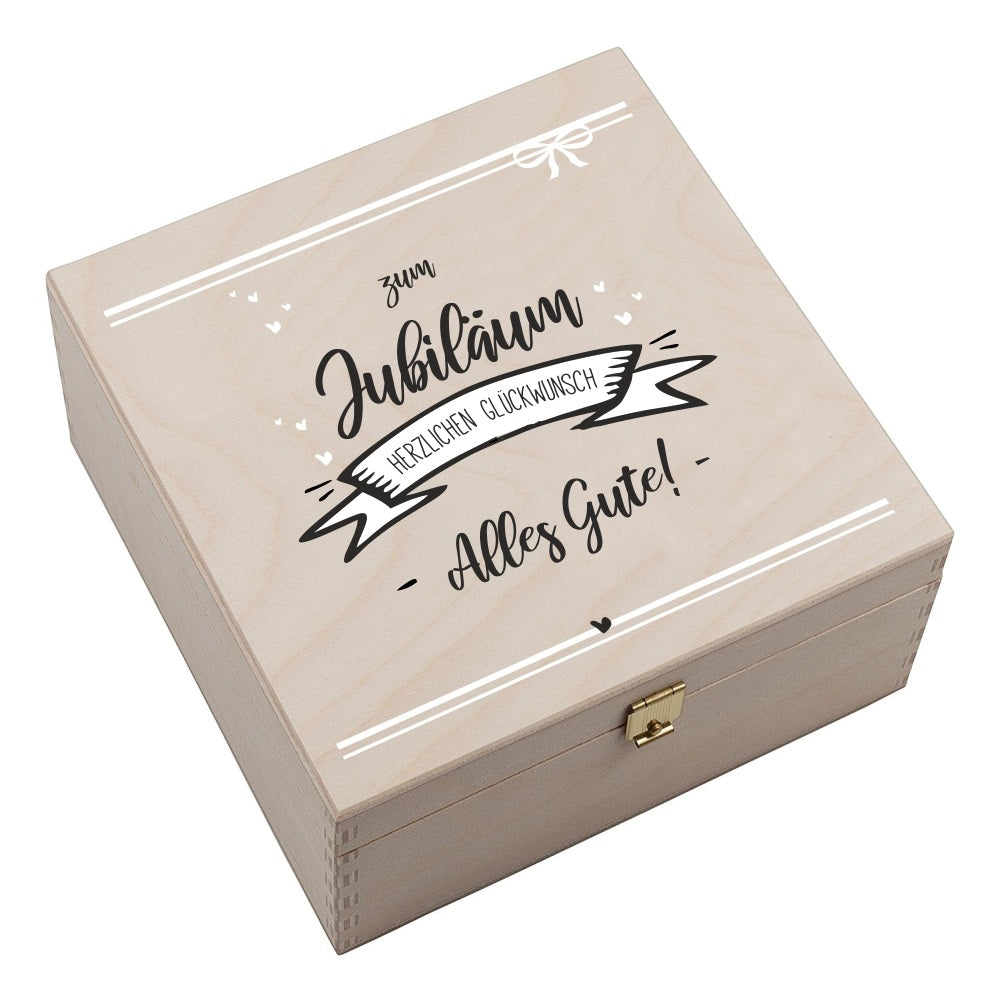 Hufeisenbox "Zum Jubiläum alles Gute" mit Gravur