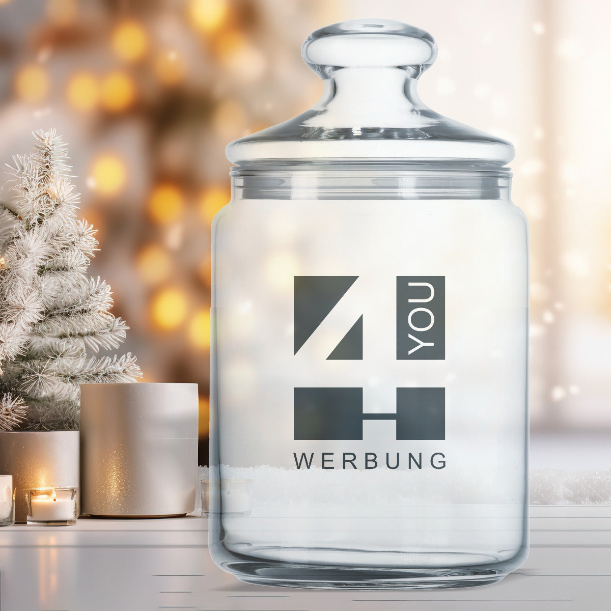 Bonbonglas / Keksglas mit Logo