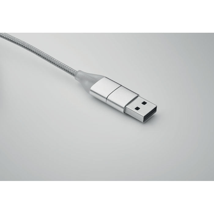 Schlüsselanhänger mit 4in1 Ladekabel
