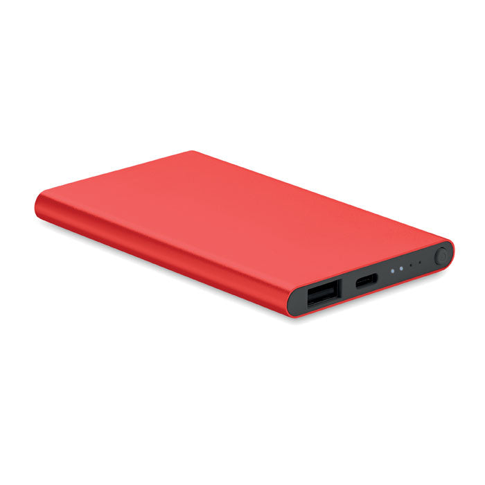 Powerbank 4000 mAh mit recyceltem Aluminiumgehäuse