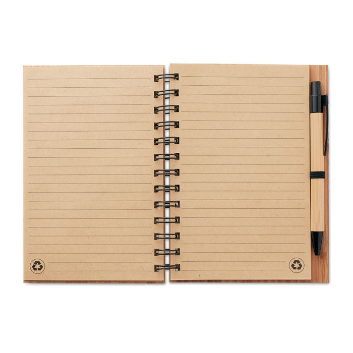 Notizbuch mit Deckel aus Bambus