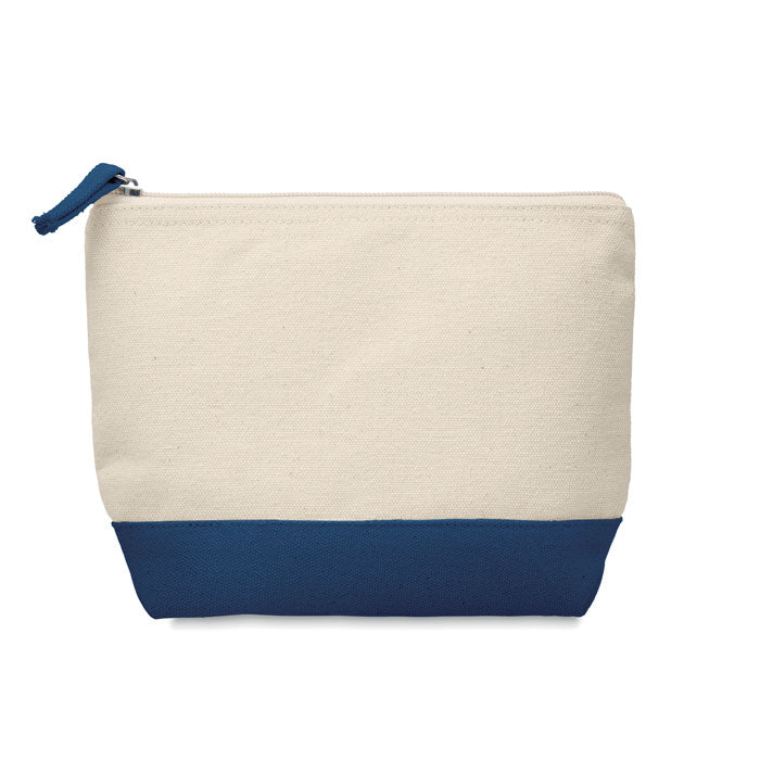 Kosmetiktasche mit farbig abgesetztem Boden