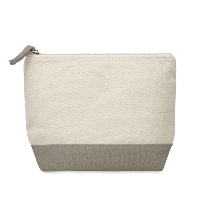 Kosmetiktasche mit farbig abgesetztem Boden