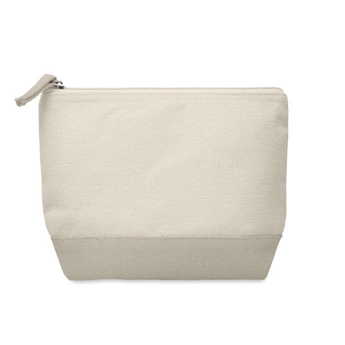 Kosmetiktasche mit farbig abgesetztem Boden