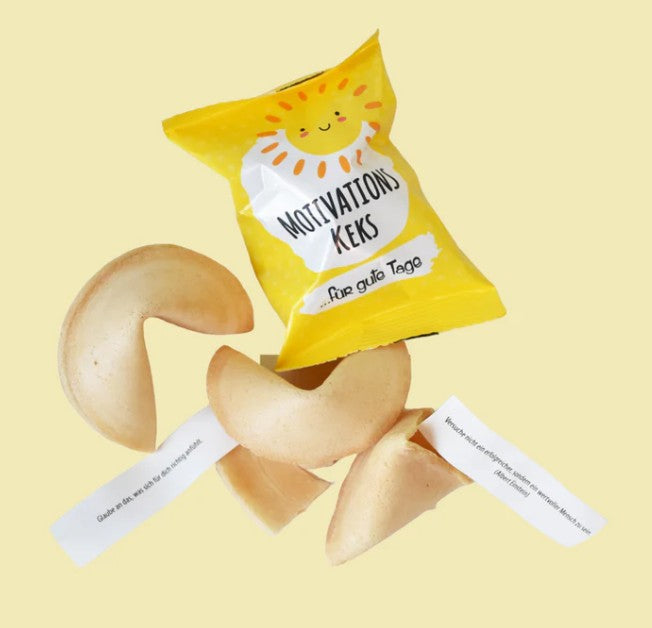 Motivationsglückskekse Geschenkbox