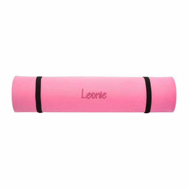 Yogamatte - pink - mit Wunschname