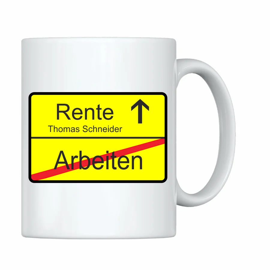 Tasse Rente - personalisiert