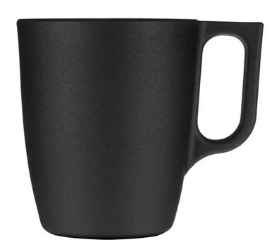 Glühweinbecher - Schwarz Matt Metallic mit Wunschdruck & optionalem Eichstrich