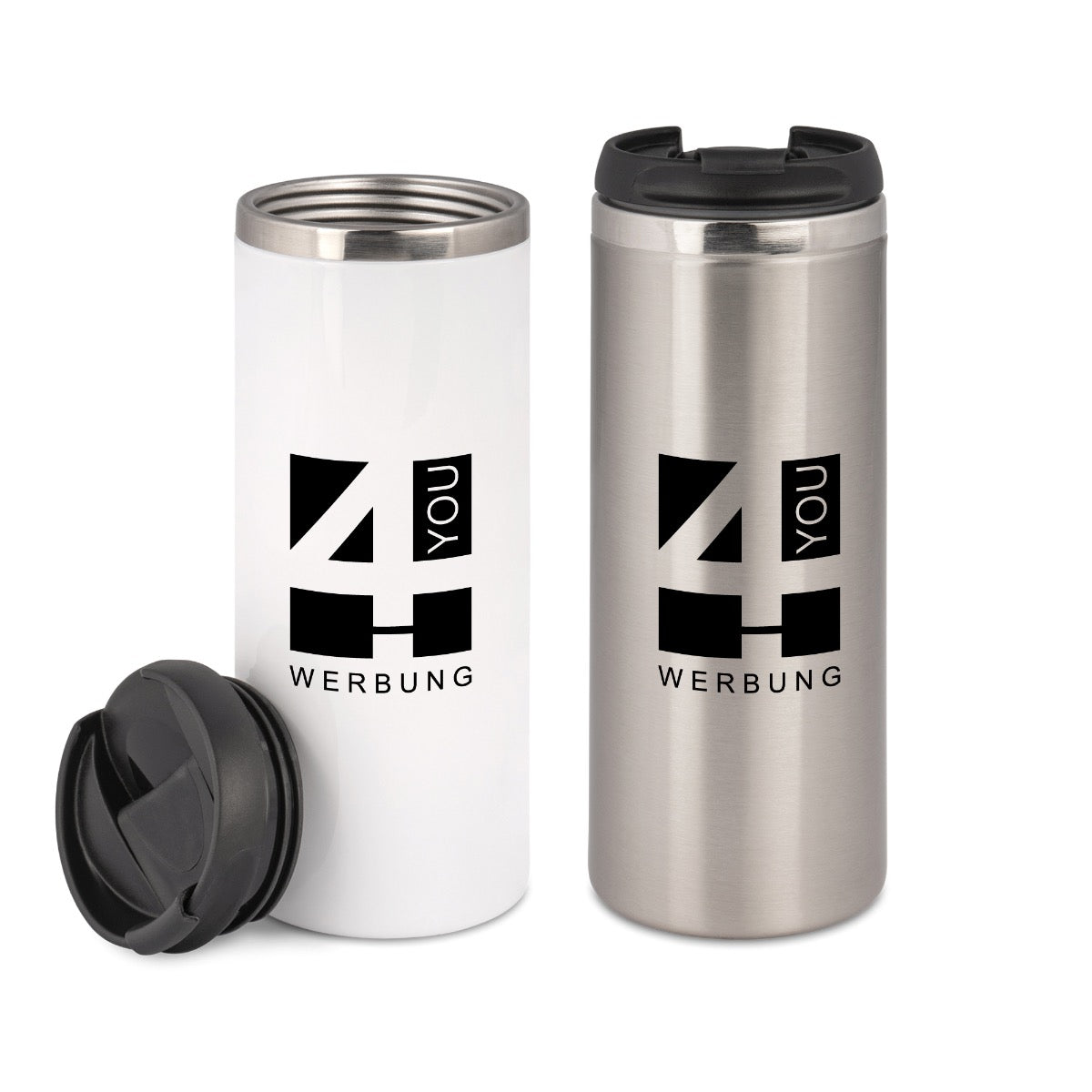 Edelstahl Thermobecher mit Logodruck