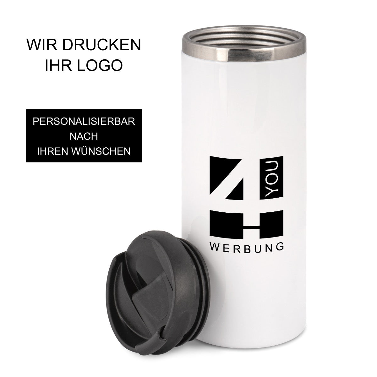 Edelstahl Thermobecher mit Logodruck