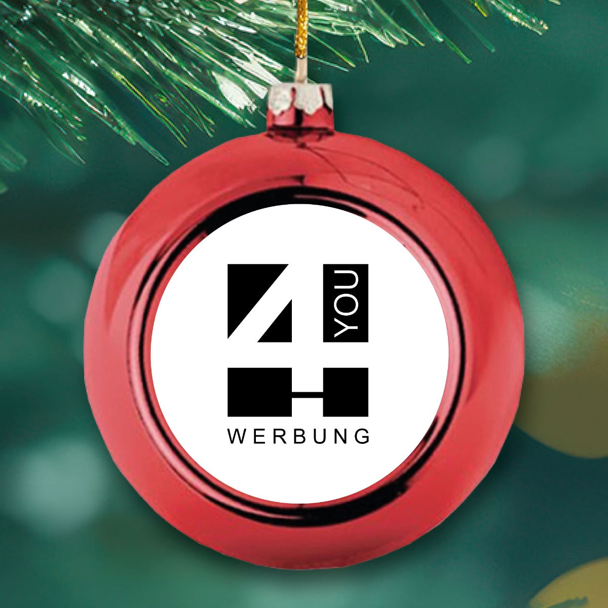 Christbaumkugel mit individuellem Logo