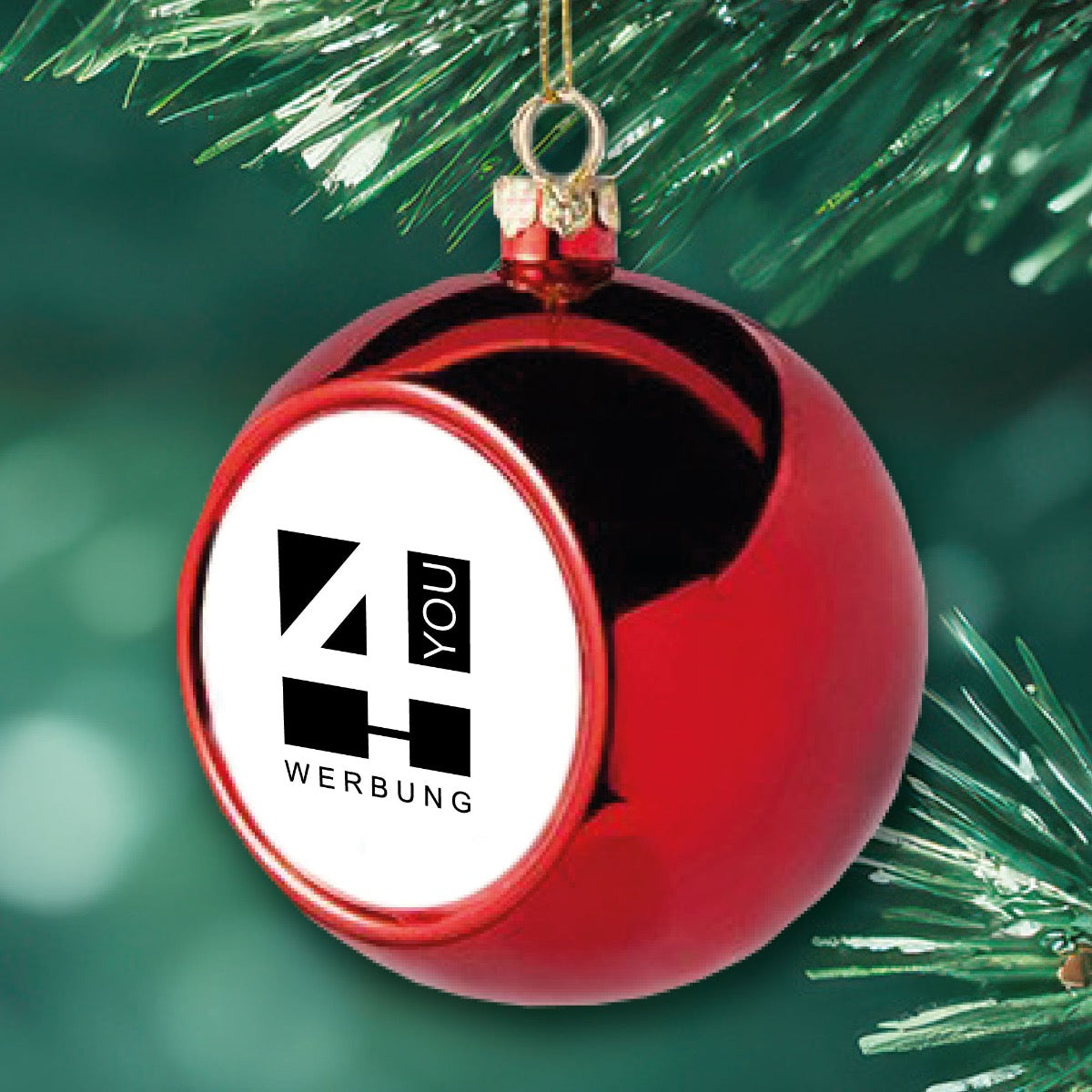 Christbaumkugel mit individuellem Logo