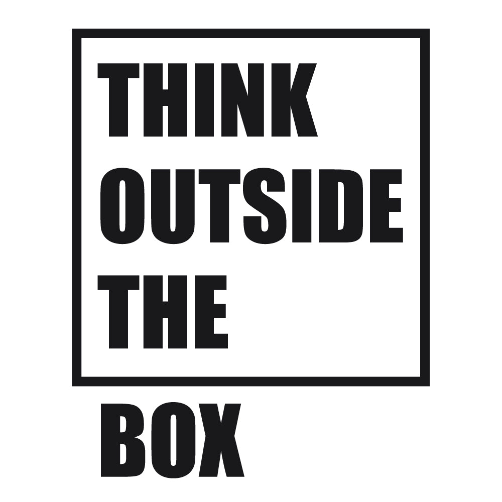 Wandtattoo "Think outside the box"